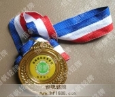 中山新徽學(xué)校2007年度優(yōu)秀員工獎(jiǎng)牌，金牌