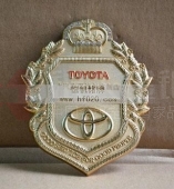 日本豐田汽車鑲鉆徽標(biāo),純金徽標(biāo),純金標(biāo)牌,黃金金銀制品