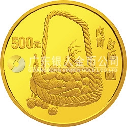 中國近代國畫大師齊白石金銀紀念幣5盎司圓形金質(zhì)紀念幣