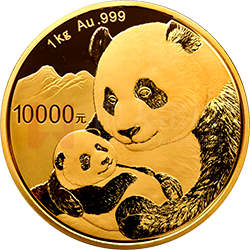 2019版熊貓金銀紀(jì)念幣1公斤圓形金質(zhì)紀(jì)念幣