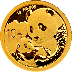 2019版熊貓金銀紀(jì)念幣1克圓形金質(zhì)紀(jì)念幣