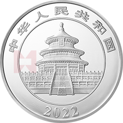 2022版熊貓貴金屬紀念幣1公斤圓形銀質(zhì)紀念幣
