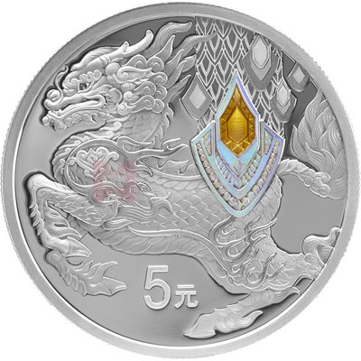 中華傳統(tǒng)瑞獸15克銀質(zhì)紀(jì)念幣（麒麟）