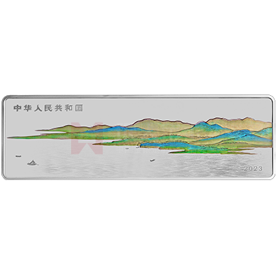 中國古代名畫系列（千里江山圖）500克銀質(zhì)紀念幣
